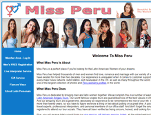 Tablet Screenshot of miss-peru.com